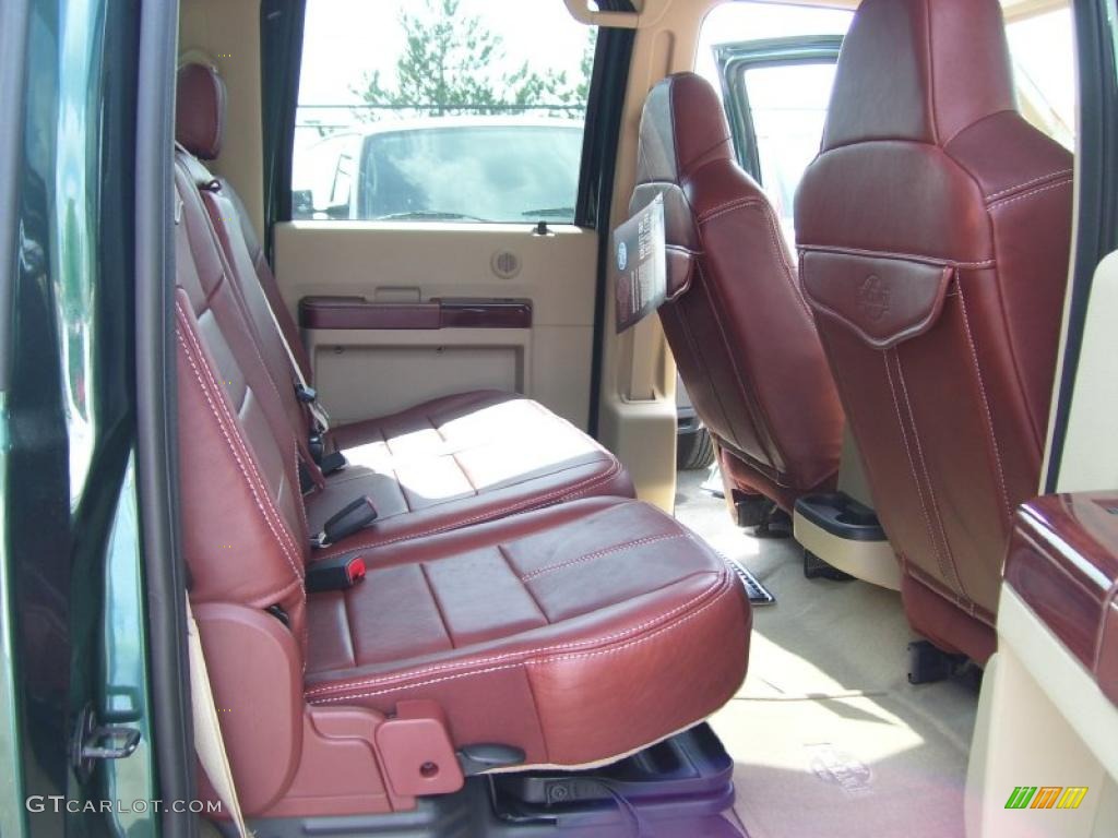2010 F350 Super Duty King Ranch Crew Cab 4x4 - Forest Green Metallic / Chaparral Leather photo #15