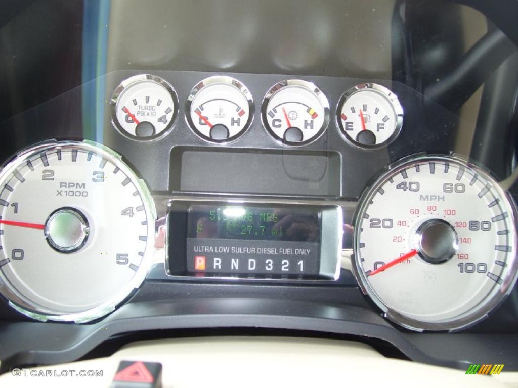 2010 F350 Super Duty King Ranch Crew Cab 4x4 - Forest Green Metallic / Chaparral Leather photo #19