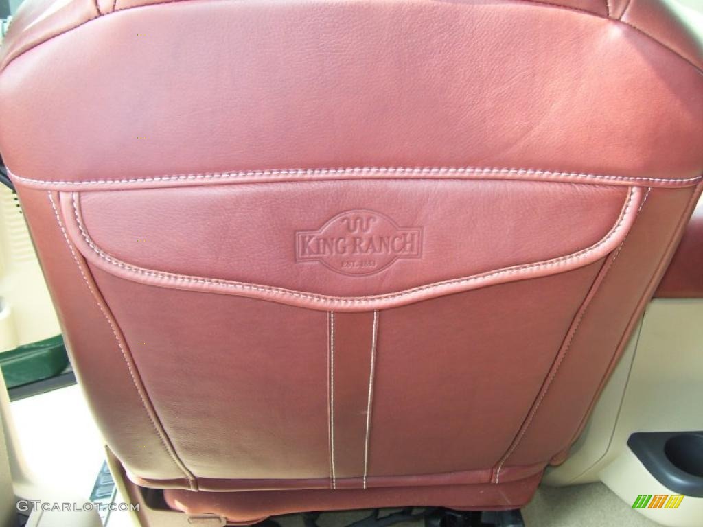 2010 F350 Super Duty King Ranch Crew Cab 4x4 - Forest Green Metallic / Chaparral Leather photo #29