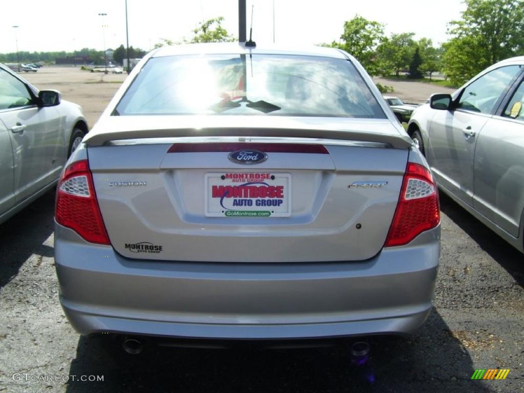 2010 Fusion Sport - Brilliant Silver Metallic / Charcoal Black/Sport Blue photo #4