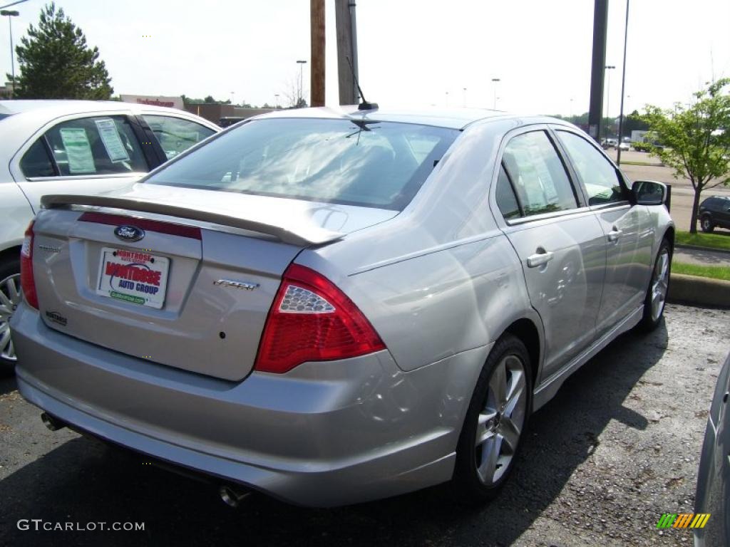 2010 Fusion Sport - Brilliant Silver Metallic / Charcoal Black/Sport Blue photo #5