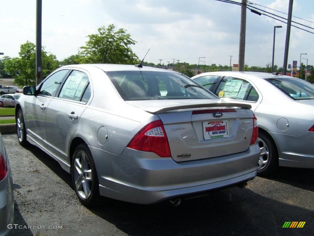 2010 Fusion Sport - Brilliant Silver Metallic / Charcoal Black/Sport Blue photo #6