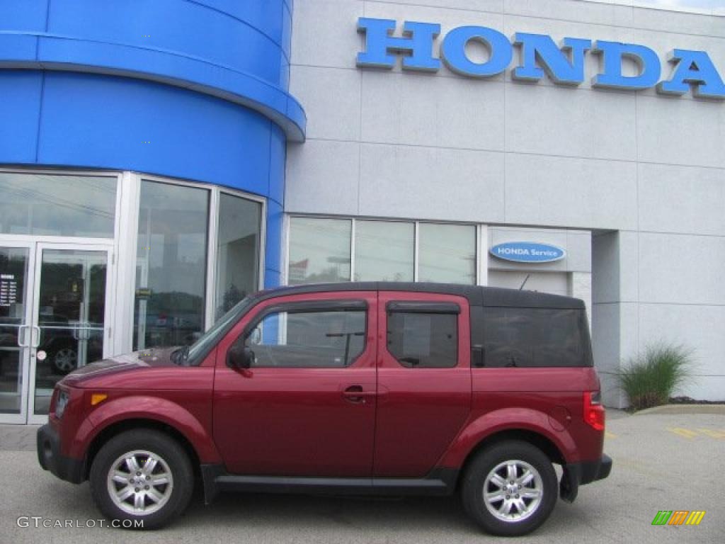 2008 Element EX AWD - Tango Red Pearl / Gray/Black photo #3