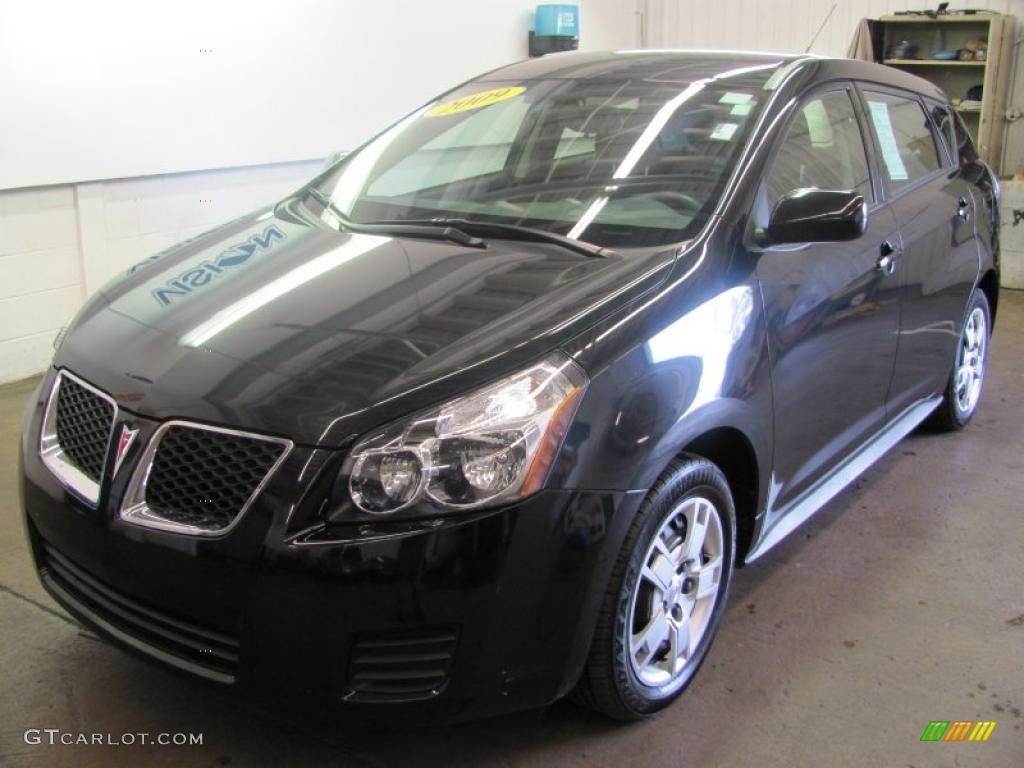 Jet Black Metallic Pontiac Vibe