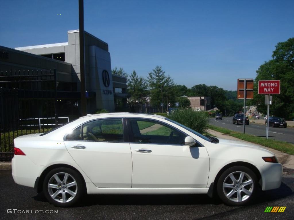 2005 TSX Sedan - Premium White Pearl / Parchment photo #3