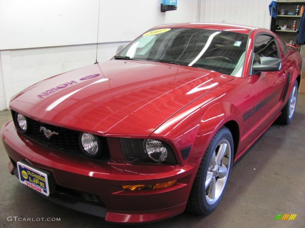 2007 Mustang GT/CS California Special Coupe - Redfire Metallic / Black/Dove Accent photo #1