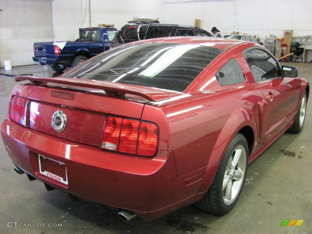 2007 Mustang GT/CS California Special Coupe - Redfire Metallic / Black/Dove Accent photo #2