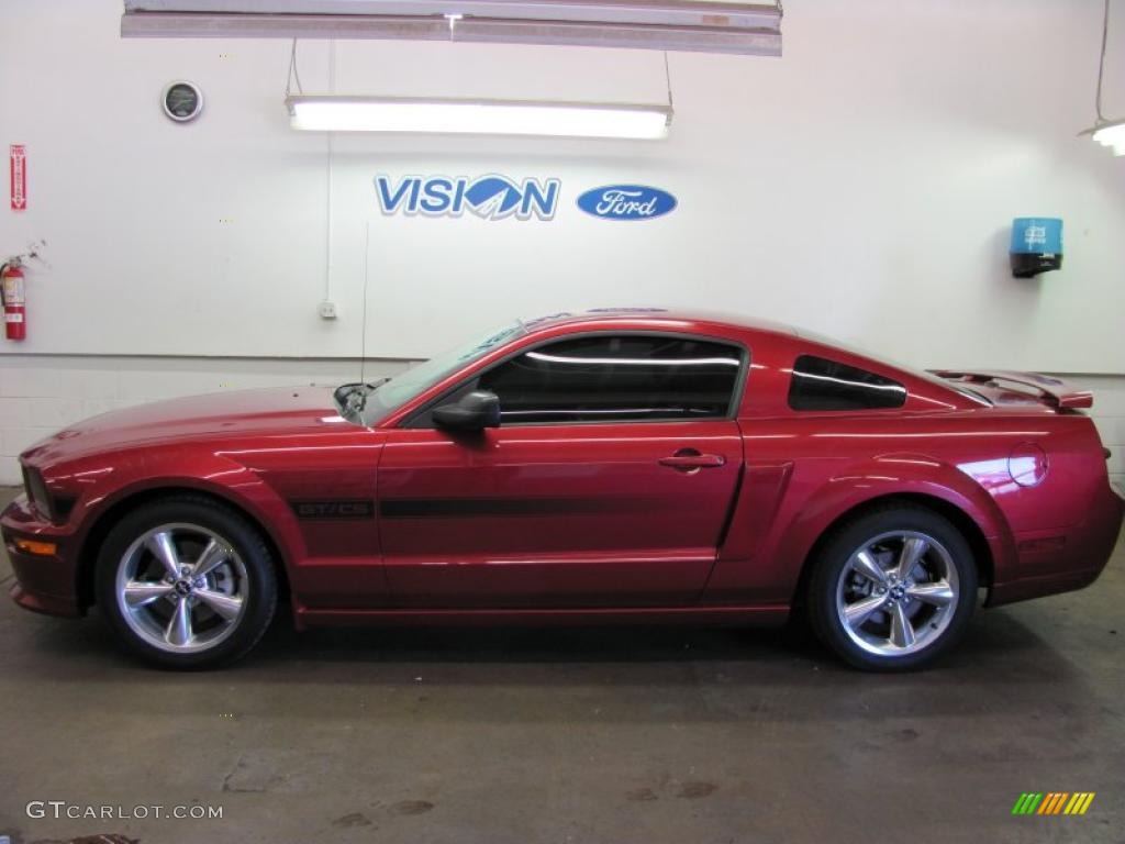 2007 Mustang GT/CS California Special Coupe - Redfire Metallic / Black/Dove Accent photo #12
