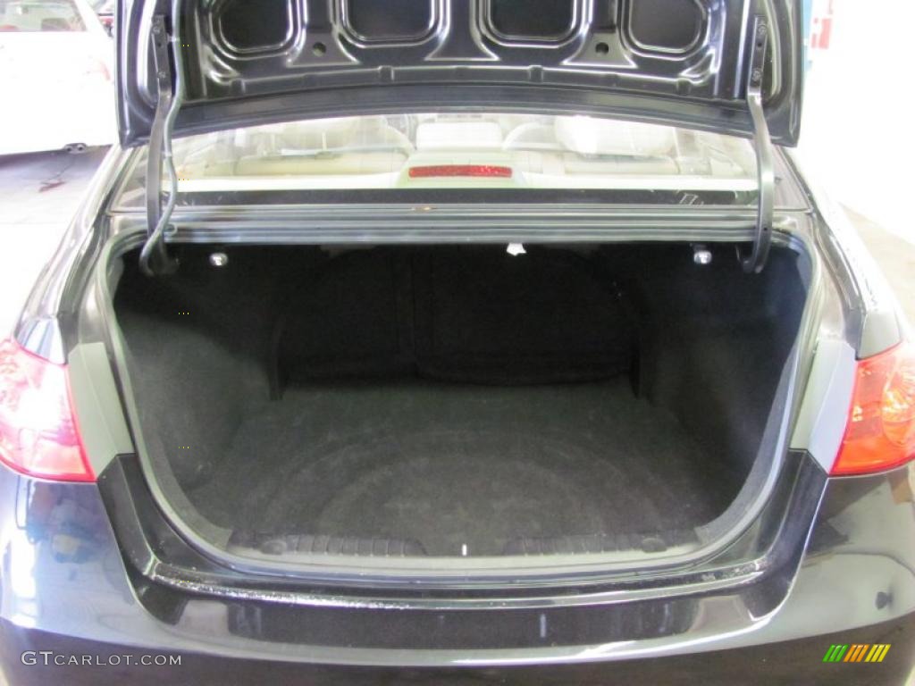 2009 Elantra GLS Sedan - Black Pearl / Beige photo #6
