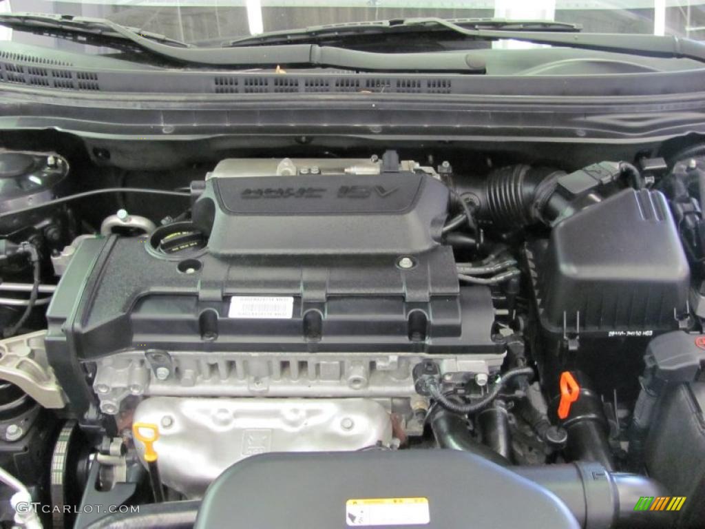 2009 Elantra GLS Sedan - Black Pearl / Beige photo #10
