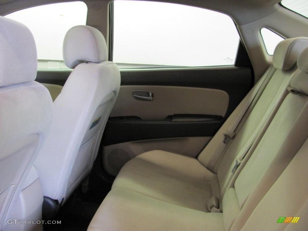 2009 Elantra GLS Sedan - Black Pearl / Beige photo #20