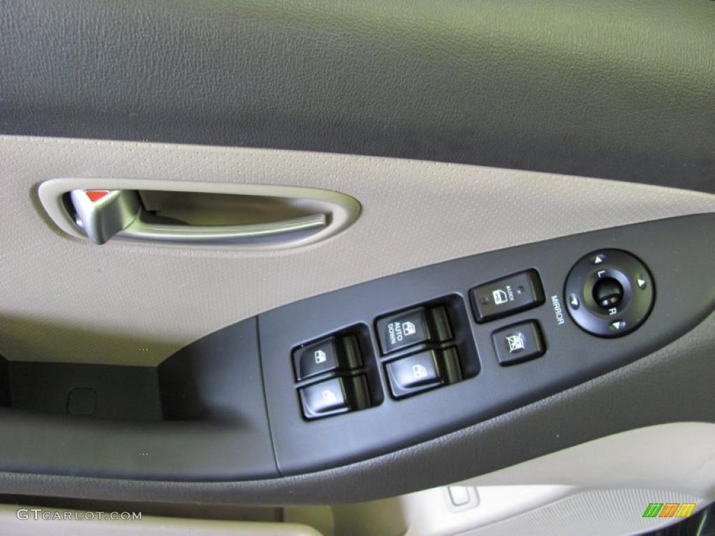 2009 Elantra GLS Sedan - Black Pearl / Beige photo #21