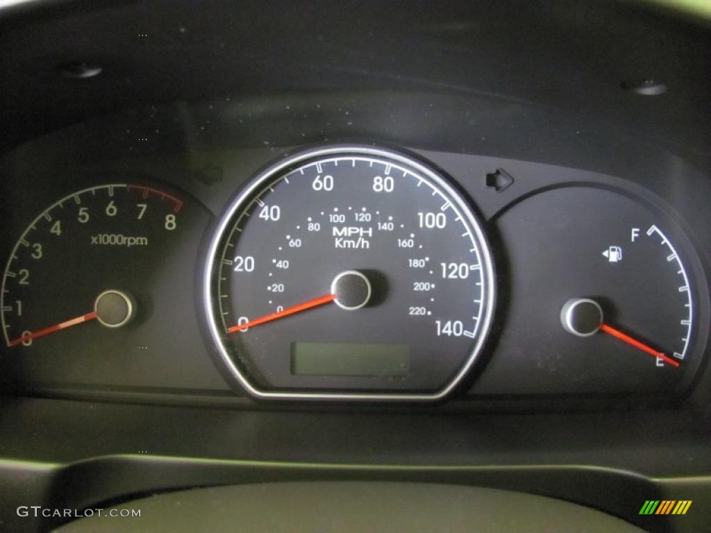 2009 Elantra GLS Sedan - Black Pearl / Beige photo #26