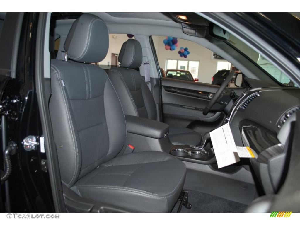 2011 Sorento EX V6 AWD - Ebony Black / Black photo #24