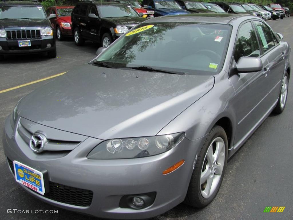 2006 MAZDA6 i Sedan - Tungsten Gray Metallic / Gray photo #1