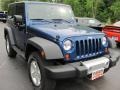 2009 Deep Water Blue Pearl Coat Jeep Wrangler X 4x4  photo #15