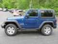 2009 Deep Water Blue Pearl Coat Jeep Wrangler X 4x4  photo #18