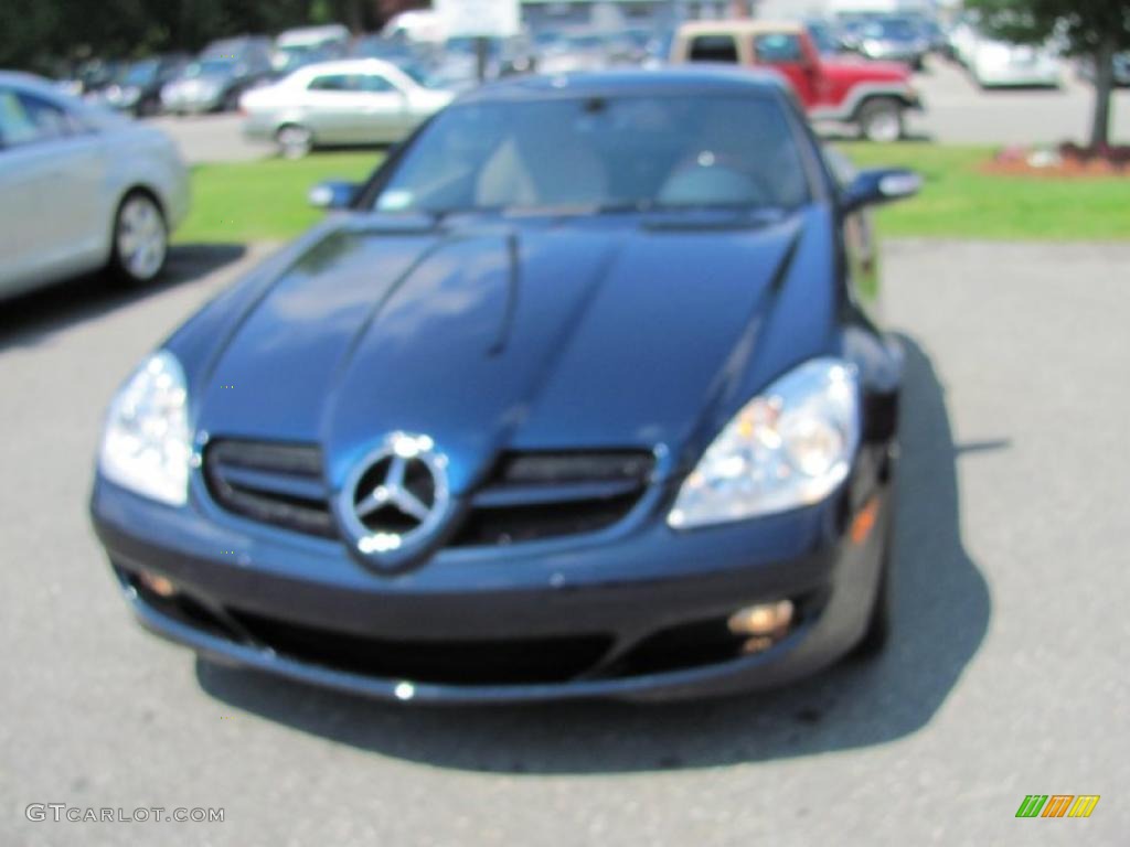 2007 SLK 280 Roadster - Caspian Blue Metallic / Ash Grey photo #1