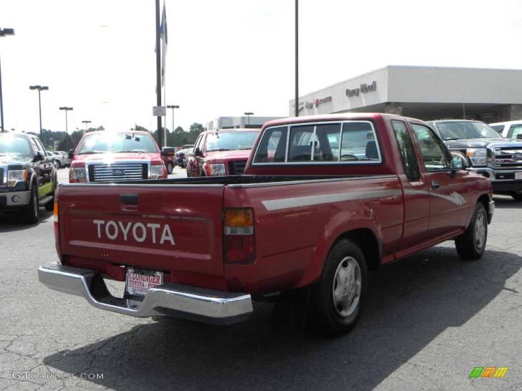 1993 Pickup Deluxe Extended Cab - Garnet Red Pearl / Gray photo #3