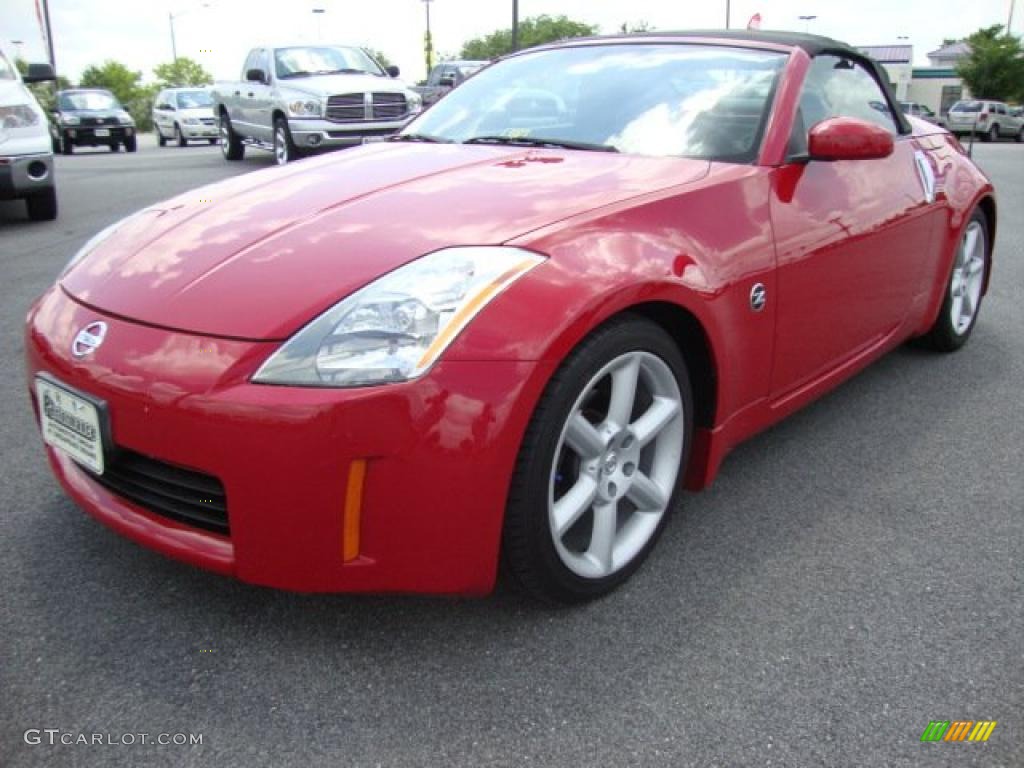 2004 350Z Touring Roadster - Redline / Charcoal photo #22