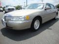 Light Parchment Gold Metallic 2001 Lincoln Town Car Executive