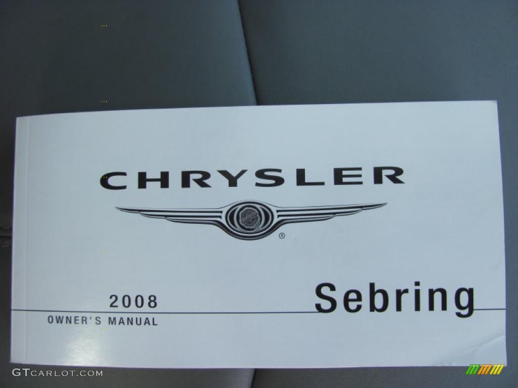 2008 Sebring Touring Sedan - Brilliant Black Crystal Pearl / Dark Slate Gray/Light Slate Gray photo #10