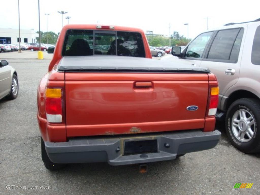 1998 Ranger XL Extended Cab - Autumn Orange Metallic / Medium Prairie Tan photo #3