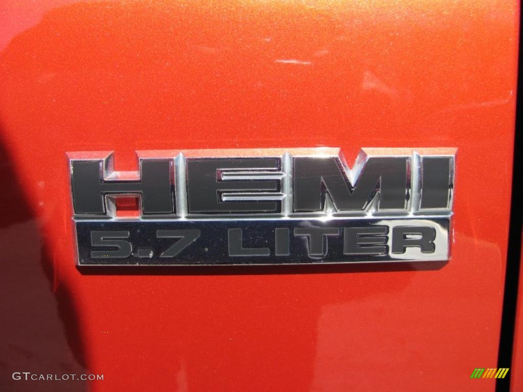 2007 Ram 1500 Big Horn Edition Quad Cab 4x4 - Sunburst Orange Pearl / Medium Slate Gray photo #6