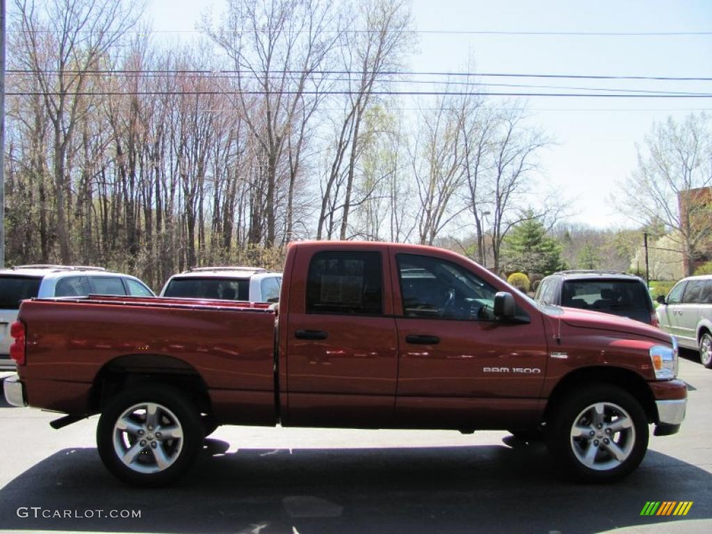 2007 Ram 1500 Big Horn Edition Quad Cab 4x4 - Sunburst Orange Pearl / Medium Slate Gray photo #16