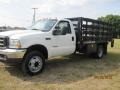 2004 Oxford White Ford F450 Super Duty XL Regular Cab 4x4 Chassis Stake Truck  photo #4
