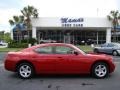 2009 Inferno Red Crystal Pearl Dodge Charger SE  photo #37