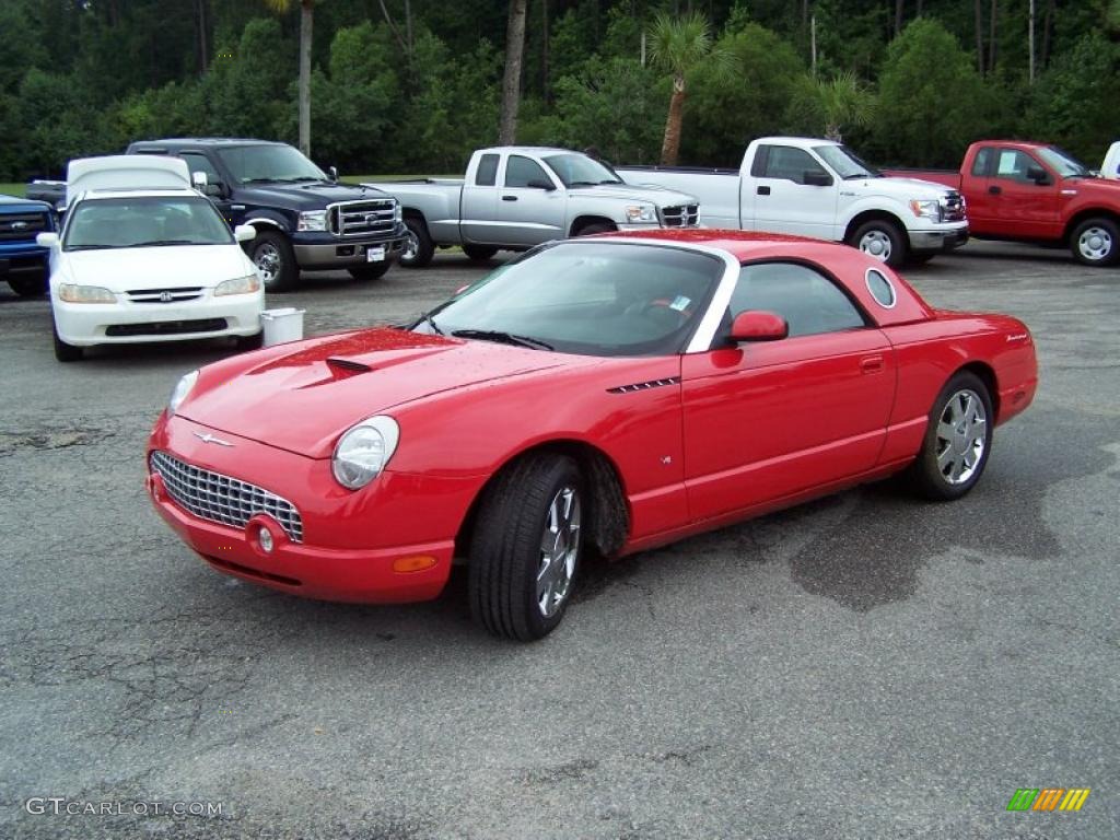 2003 Thunderbird Premium Roadster - Torch Red / Black Ink/Torch Red photo #1