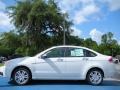 2010 White Suede Ford Focus SEL Sedan  photo #2