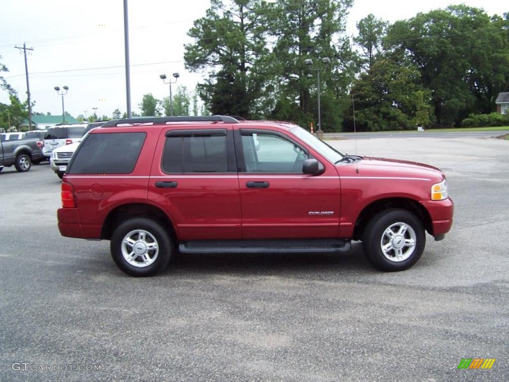 2005 Explorer XLT - Redfire Metallic / Graphite photo #4