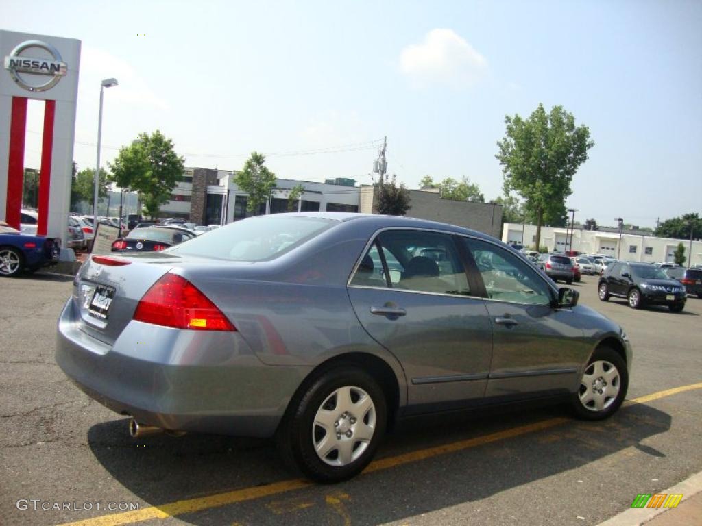 2007 Accord LX Sedan - Cool Blue Metallic / Gray photo #10
