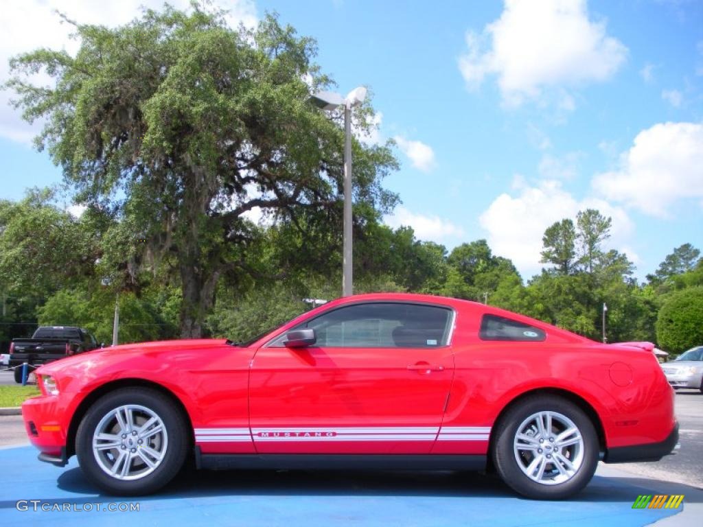 2011 Mustang V6 Coupe - Race Red / Charcoal Black photo #2