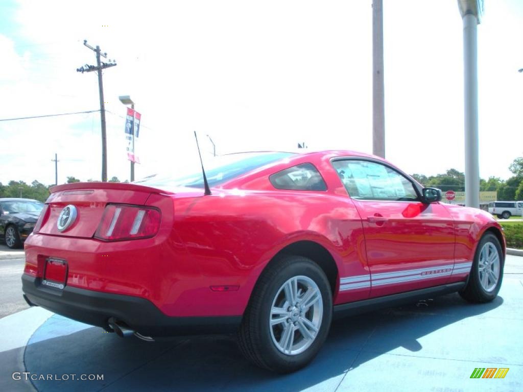 2011 Mustang V6 Coupe - Race Red / Charcoal Black photo #3