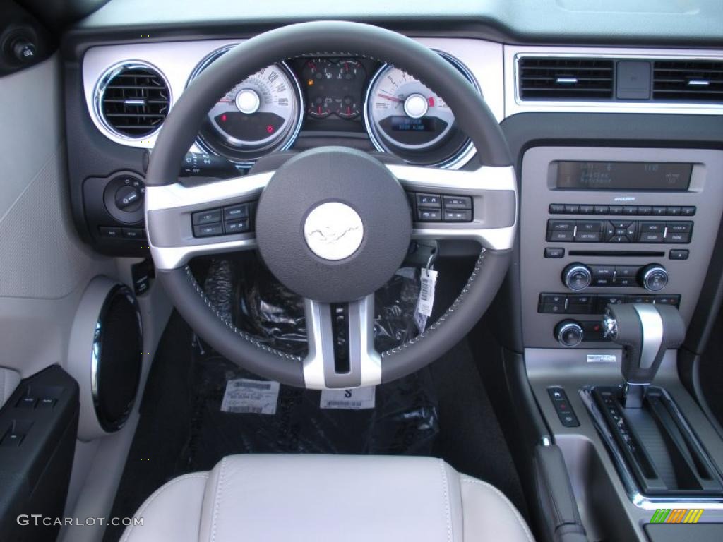 2011 Mustang V6 Premium Convertible - Kona Blue Metallic / Stone photo #8