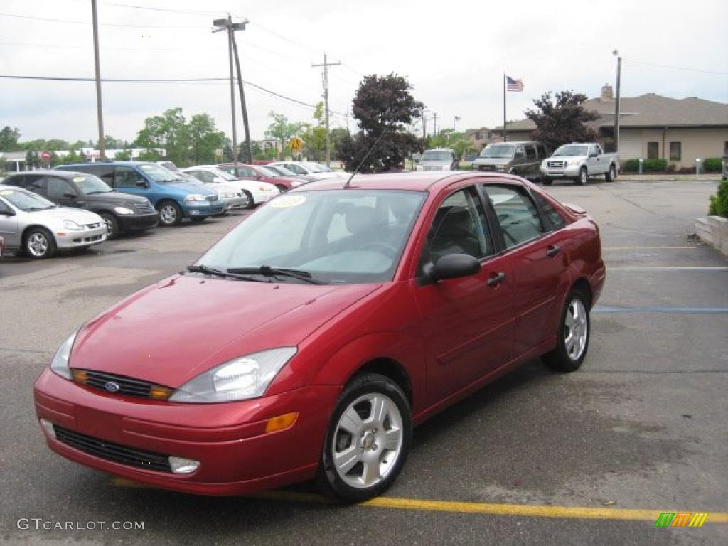 2003 Focus ZTS Sedan - Infra-Red / Medium Graphite photo #1