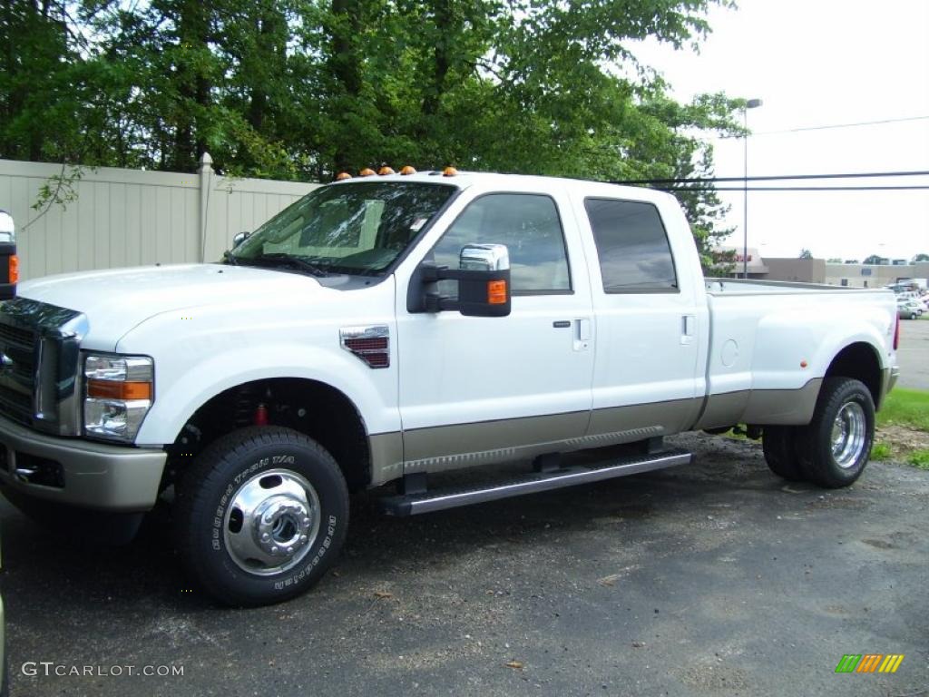 2010 F350 Super Duty King Ranch Crew Cab 4x4 Dually - Oxford White / Chaparral Leather photo #1