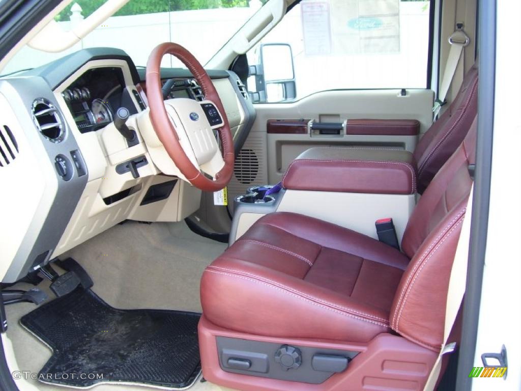 2010 F350 Super Duty King Ranch Crew Cab 4x4 Dually - Oxford White / Chaparral Leather photo #13