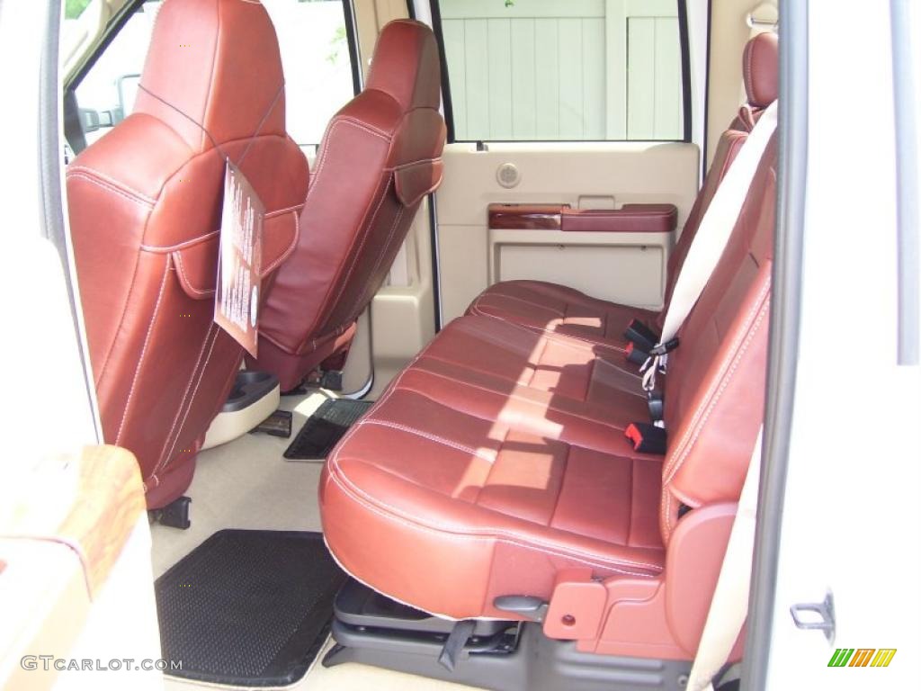 2010 F350 Super Duty King Ranch Crew Cab 4x4 Dually - Oxford White / Chaparral Leather photo #14