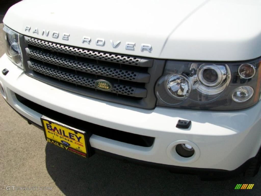 2008 Range Rover Sport HSE - Alaska White / Ebony Black photo #1