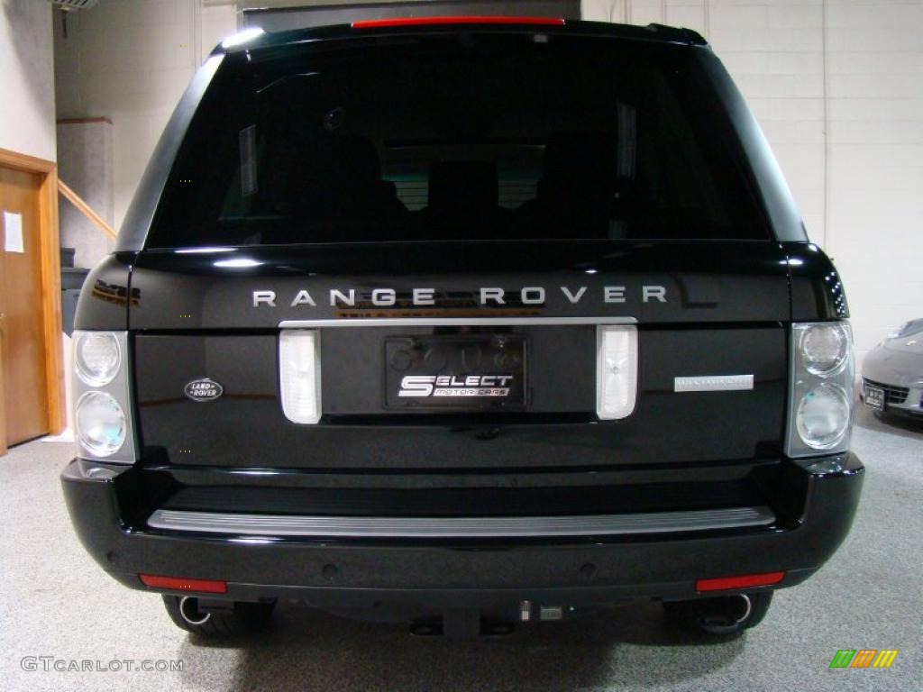 2008 Range Rover Westminster Supercharged - Java Black Pearlescent / Westminster Jet Black/Tan photo #5