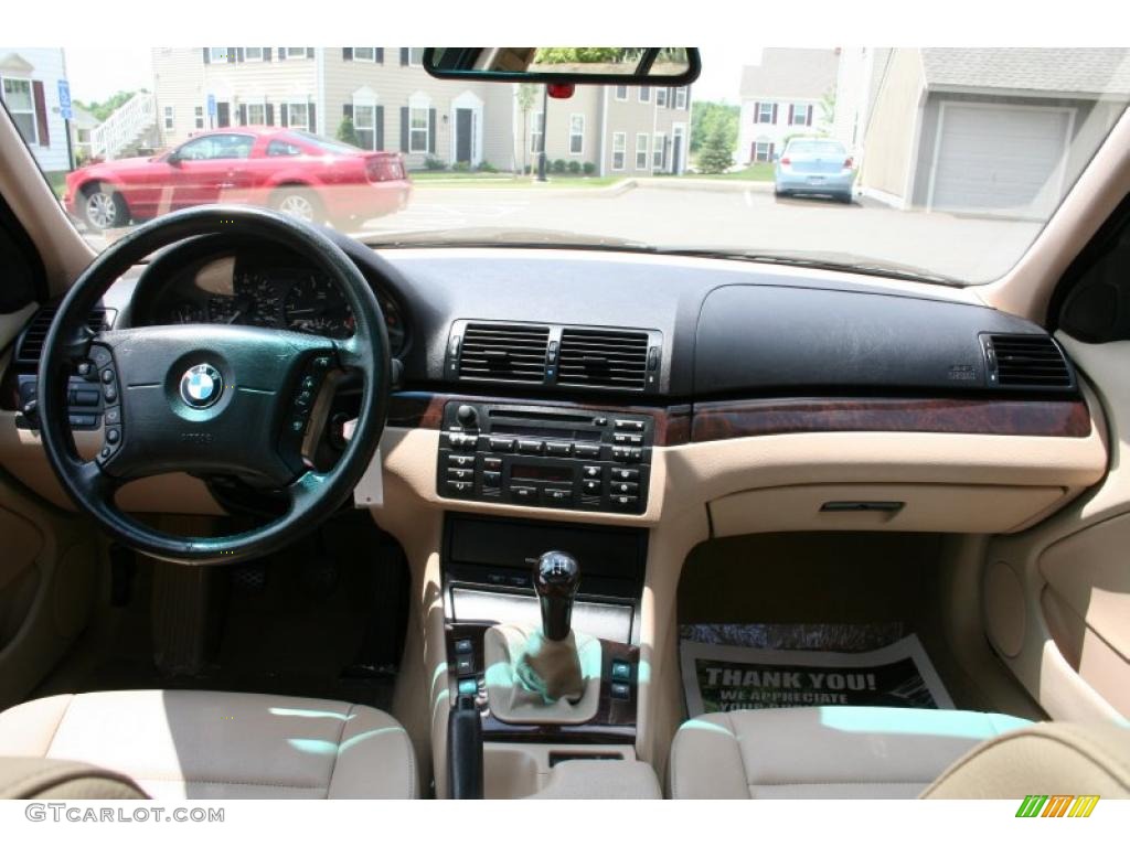 2003 3 Series 325xi Sedan - Jet Black / Sand photo #21