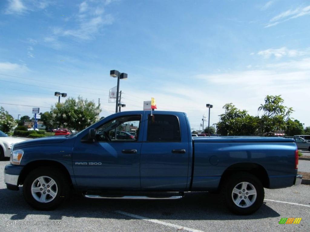 2006 Ram 1500 SLT Quad Cab - Atlantic Blue Pearl / Medium Slate Gray photo #2