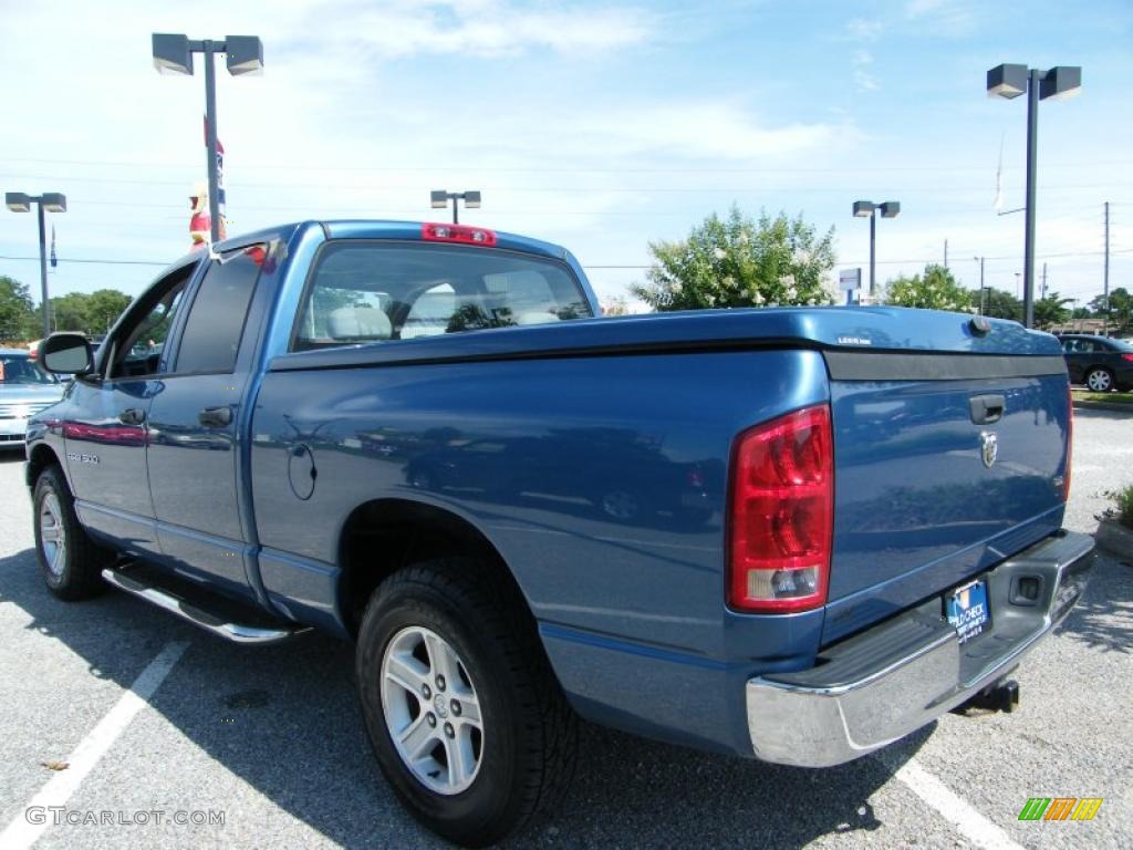 2006 Ram 1500 SLT Quad Cab - Atlantic Blue Pearl / Medium Slate Gray photo #3