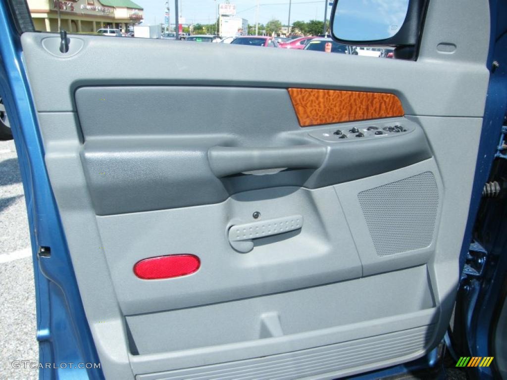 2006 Ram 1500 SLT Quad Cab - Atlantic Blue Pearl / Medium Slate Gray photo #17