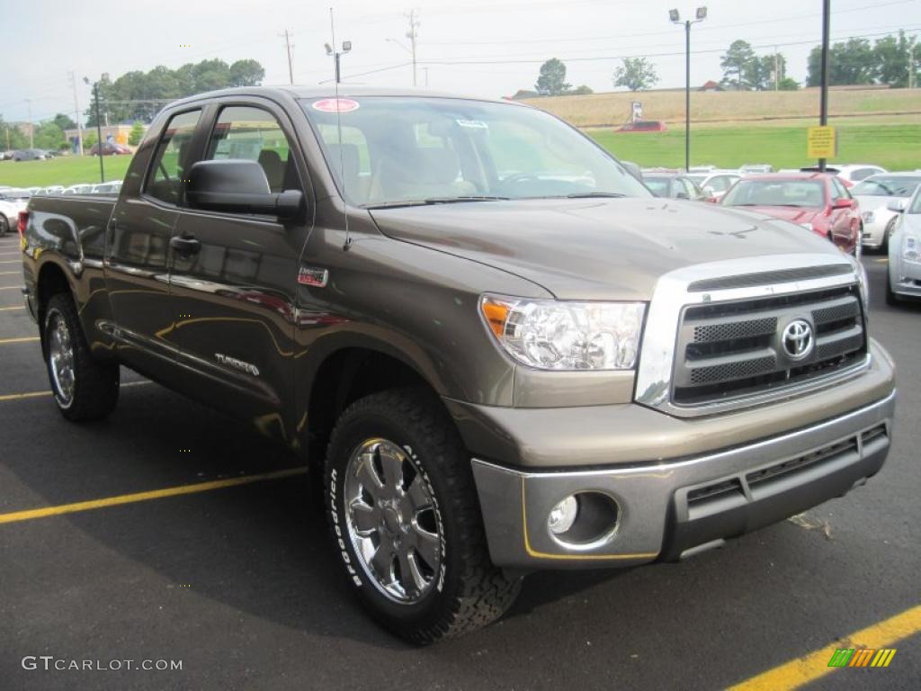 2010 Tundra Double Cab 4x4 - Pyrite Brown Mica / Sand Beige photo #2
