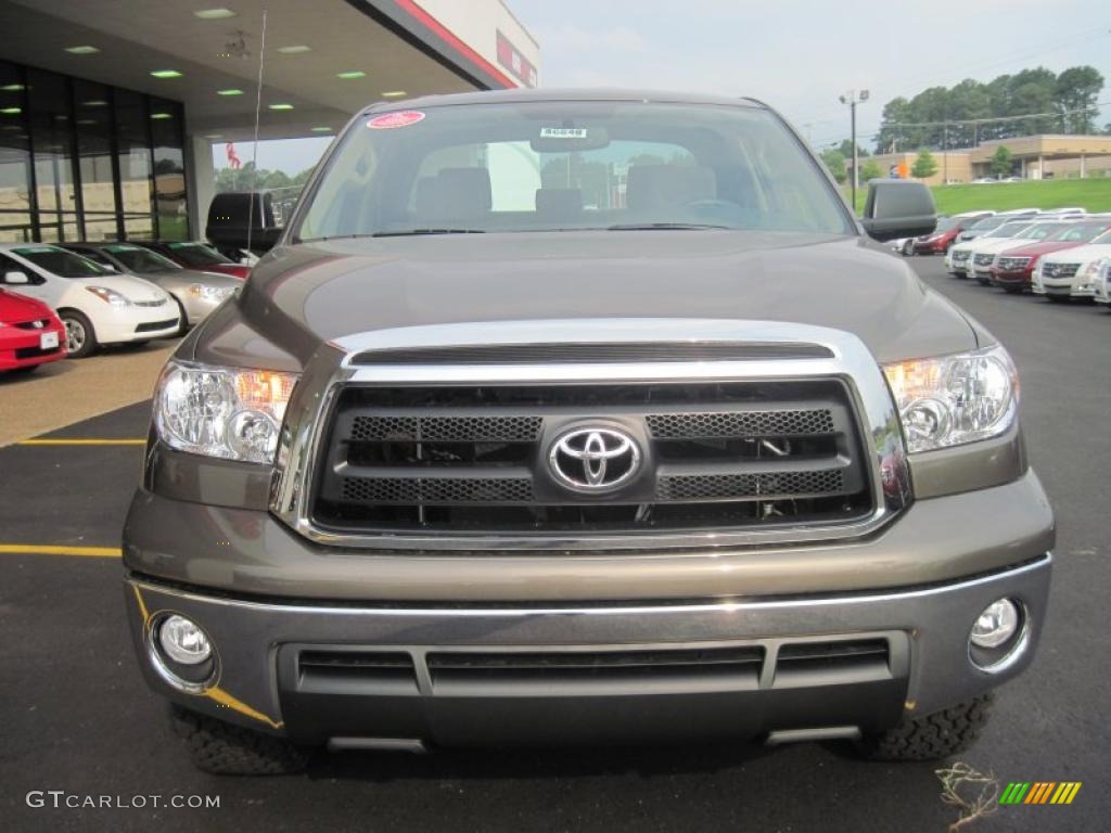 2010 Tundra Double Cab 4x4 - Pyrite Brown Mica / Sand Beige photo #7